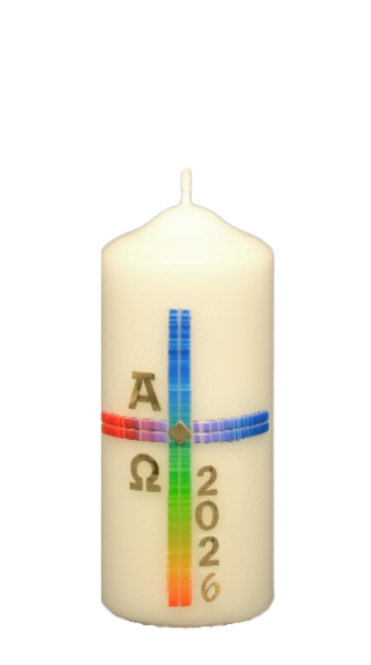 Ostertischkerze 120/50 mm, Dek. 3050